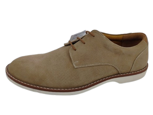 Chaussures Derby décontractées pour hommes Dlords en daim marron, confortables, respirantes, antidérapantes, avec doublure en maille et semelle extérieure en caoutchouc - Product Image 3