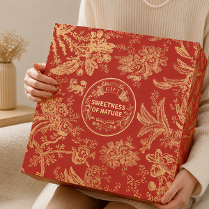 Customizable Eco-Friendly Biodegradable Custom Paper Box Lid Base <b>Red</b> Gold-Stamped Laminate Offset Printing Corrugated Paper - Product Image 2