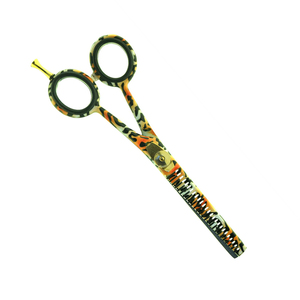 Professional <b>Left</b>-<b>Handed</b> Barber <b>Scissors</b> Alloy Blade Stainless Steel Long Handle Thinning <b>Scissors</b> for Salon Hair - Product Image 4