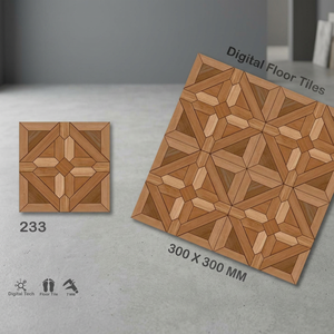 Carreaux de sol en céramique antidérapantes, 300x300mm, carreaux de cuisine et salle de bains de couleur bois, 4 pièces - Product Image 5