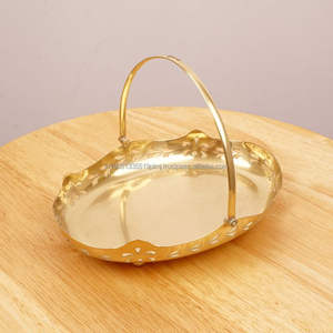 Bandeja Decorativa Artesanal de Aluminio Moderno Personalizada para el Hogar y Jardín, Chapada en Oro, Venta al por Mayor Directa de Fábrica - Product Image 3