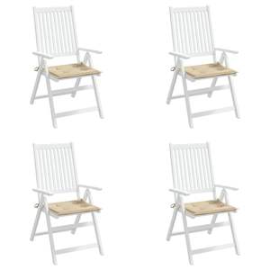 Juego de 4 Cojines para Sillas de Exterior de Tela Oxford Beige, 100% Poliéster, Duraderos y Elegantes - Product Image 4