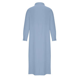 Robe islamique pour homme, Kaftan musulman à manches longues, couleur unie, col montant, style vintage décontracté, pour l'Aïd, usage quotidien, Dubaï, Arabie Saoudite, Jubba Thobe - Product Image 3