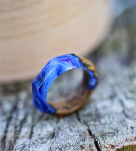 <b>Epoxy</b> Resin & Wood Napkin Ring Stylish Resin Napkin Rings for Dining <b>Table</b> Accessories Affordable Price - Product Image 1