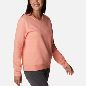 Vente chaude lettre imprimer à la mode Hip Pop Streetwear coton polaire surdimensionné rond O col rond pull femmes sweats pull - Product Image 5