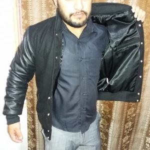 Veste de baseball varsity pour hommes et femmes, veste varsity en laine et cuir véritable - Product Image 3