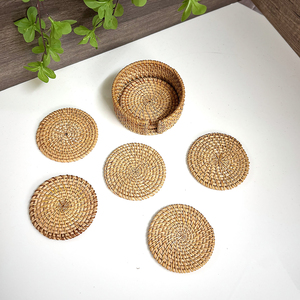 Posavasos Tejidos a Mano de Estilo Vintage, Ecológicos, para el Hogar, Protectores de Mesa de Ratán Natural de Primera Calidad, Elegantes y Clásicos - Product Image 5