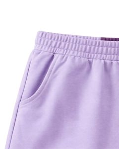 <b>Light</b> Purple Dark Purple Women <b>Lounge</b> Shorts Elastic Waist Drawstring Soft Cotton Polyester Casual Sleepwear Summer Comfy Shorts - Product Image 6