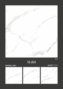 กระเบื้องพอร์ซเลนเงาแข็งแรงทนทาน ขนาด 600x600 มม. 60x60 ซม. 24x24 นิ้ว ผิวเซรามิกขัดเงา สำหรับปูพื้นและบุผนังภายใน - Product Image 2