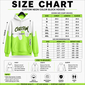 Sudadera con Capucha Personalizada con Estampado Dripping, 100% Algodón, para Hombre, Estilo Urbano, Oversize, Verde y Blanco con Bloques de Color, Logotipo Frontal y Bolsillo, Otoño - Product Image 6