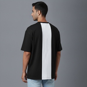 T-shirt décontracté pour homme 2026, style hip-hop, tendance, grammage lourd, écologique, personnalisable avec logo, en tissu peigné, anti-plis et respirant - Product Image 4