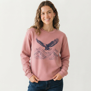 Sweat-shirt à imprimé graphique pour femme, en molleton doux, coupe décontractée, personnalisable, vêtement décontracté élégant et créatif - Product Image 1