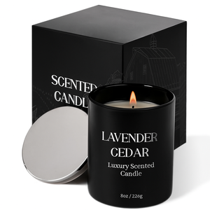 Bougie parfumée de luxe pour homme, verre noir mat, cire de soja naturelle, écologique, minimaliste, aromathérapie, cadeau haut de gamme, Ramadan, Diwali - Product Image 6