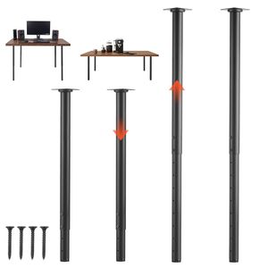 Pieds de meubles en acier réglables de 24 à 40 pouces, capacité maximale de 1200 lb, installation rapide et robuste pour meubles de maison - Product Image 1