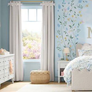 Luxury Oval Scalloped <b>Lid</b> Rattan Toy Storage <b>Basket</b> Spacious Children's Bedroom Clothes Hamper Kids Room Furniture Wholesale - Product Image 3