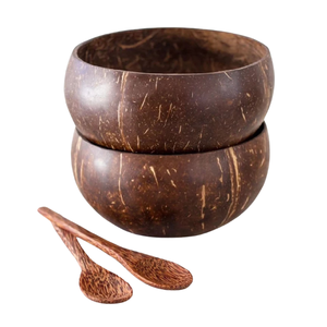 AVAILABLE High Quality Eco Friendly Coconut Shell Bowl Best Selling Sustainable Smoothie Bowl <b>Set</b> Wholesale - Product Image 1