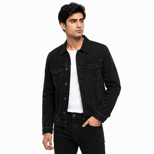 Veste en jean pour homme offrant un confort fiable, un style robuste, un tissu résistant, des détails classiques et une forme polyvalente pour un usage quotidien OEM - Product Image 1