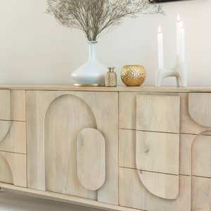 Aparador de madera de mango Vandana Sereno Nimbus - Product Image 4