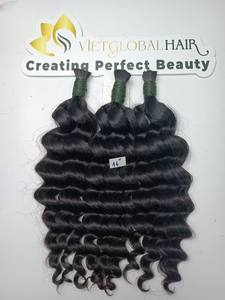Extensiones de cabello vietnamita crudo a granel de alta calidad Precio al por mayor Cabello rizado profundo sin enredos Sin caída de cabello natural de alta calidad - Product Image 3