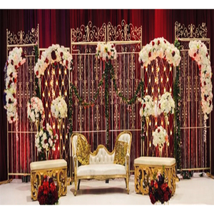 Modern Style Wedding Ceremony Metal <b>Backdrop</b> <b>Frames</b> Popular Wedding Metal Backwall and Backframe for Ceremonies Australia Sale - Product Image 1
