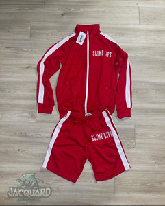 Conjunto Deportivo para Hombre, Chaqueta con Cremallera y Pantalones Cortos, Ropa Deportiva de Verano, Traje Atlético para Gimnasio, Conjunto Informal para Entrenamiento - Product Image 5