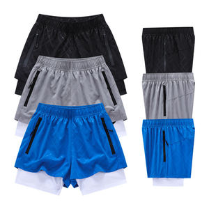 Shorts de sport pour femmes à séchage rapide, taille haute, design décontracté, logo personnalisé, grandes tailles, shorts athlétiques à motif uni - Product Image 3