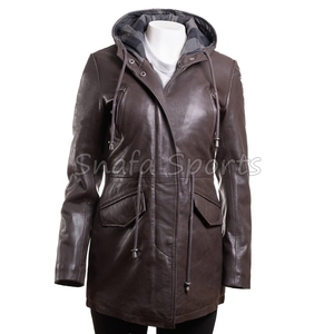 Chaquetas de Cuero para Mujer a Precio Económico, Moda Femenina, Nueva Llegada, Chaquetas de Cuero Genuino Personalizadas al por Mayor - Product Image 2