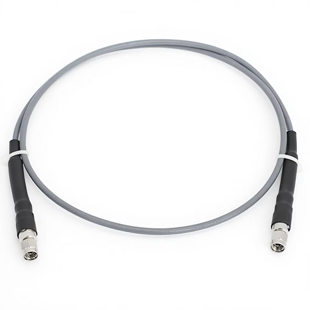 40GHz Ultra Low Loss Phase Stable Copper Conductor PVC Insulation 50 Ohm Coax Cable Assembly