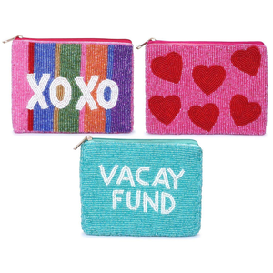 Coin <b>Purse</b> <b>for</b> <b>Teens</b> Custom Zipper Pocket Money Wallet Wholesale Beaded Pouch by MD HANDICRAFTS - Product Image 6