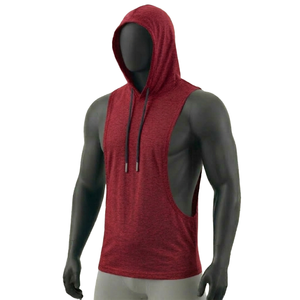 Débardeur de sport respirant à séchage rapide en Spandex/Coton pour homme – Idéal pour l'entraînement estival et le fitness, avec broderie - Product Image 2