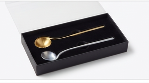 Ensemble de couverts en métal doré au design minimaliste, finition miroir haute brillance, résistant à la rouille, pour les occasions de mariage - Product Image 6