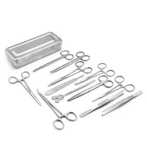Kit de Cirugía Menor, Juego de Instrumentos Quirúrgicos Manuales de Acero Inoxidable, Certificado CE ISO13485 Clase II, Herramientas para Estudiantes de Medicina - Product Image 4