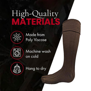Premium Quality Mens Scottish Kilt Hose <b>Socks</b> Traditional Highland Wool Blend <b>Long</b> Length Custom Wholesale Supply - Product Image 4