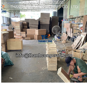 Elegante Bandeja de Ratán con Incrustaciones de Nácar, Material Natural para el Hogar, Colecciones de Estilo de Vida, Bandeja con Incrustaciones de Perlas - Product Image 5