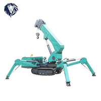 Mini-grue araignée 8t, capacité de levage élevée, alimentation diesel/électrique/essence, hauteur de levage 15m, haute efficacité