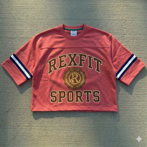 Camiseta de Hombre de Alta Calidad 100% Algodón, con Logotipo Personalizado, Estilo Urbano, Corte Cuadrado, Camiseta Deportiva Rexfit para Hombre - Product Image 2