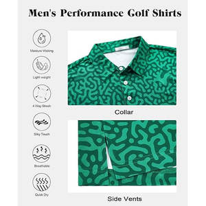Camiseta Deportiva Informal Transpirable para Hombre, Polo de Golf, Tejido Cómodo, Polo de Golf en Oferta - Product Image 5