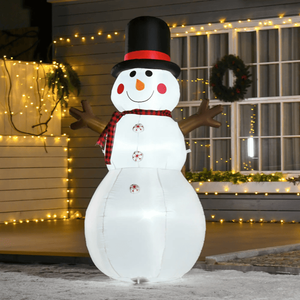 Pupazzo di Neve Gonfiabile da 1,8 m per Decorazioni Natalizie da Esterno - Product Image 1