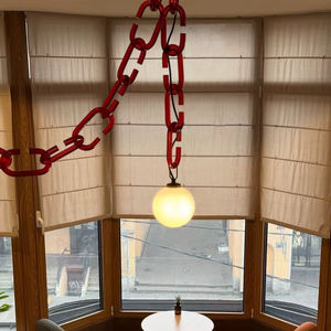 Guirlande de Noël esthétique Reop à suspendre, accessoire de décoration festive pour la maison, maillons de chaîne en résine pour l'intérieur - Product Image 1