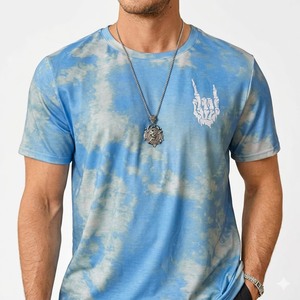 Camisetas Estampadas para Hombre, Corte Regular, Peso de Tela Medio, Transpirables, 100% Algodón, Cuello Redondo, Estampado Digital - Product Image 4