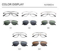 Monturas de Gafas de Diseño de Doble Viga de Lujo Premium, Monturas Ópticas Metálicas, Nuevas Gafas