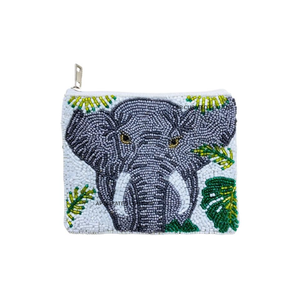Beaded Pickleball Coin Purse <b>Mini</b> Zipper <b>Pouch</b> Handmade Cute trendy Beads Pattern White Green Pink Yellow custom coin purse - Product Image 4
