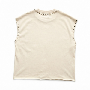 Débardeur court imprimé DTG personnalisé, 100% coton jersey, style vintage, vêtement décontracté sans manches, t-shirt unisexe - Product Image 2