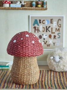 Mushroom-shaped seagrass basket Handmade Storage Basket Wholesale eco-friendly Made Viet Nam - Product Image 3
