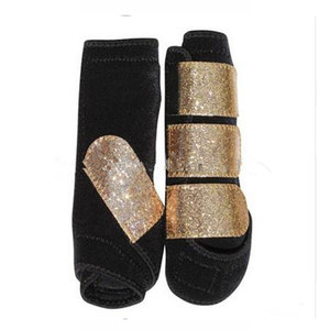 Bandages de compression ajustables pour les jambes des chevaux - Bottes thérapeutiques durables avec matériaux en cuir et nylon - Product Image 3