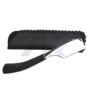 Navaja de Afeitar Profesional Recta para Barbería con Funda, Navaja de Afeitar con Resorte Deslizante para Barba, Bigote y Cejas, Herramientas de Aseo con Logotipo Personalizado - Product Image 1