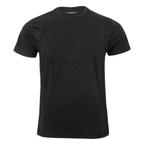 Camisetas de manga corta de cuello redondo de algodón liso para hombre de alta calidad con estampado de logotipo personalizado transpirable de secado rápido al por mayor informales regulares - Product Image 2