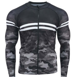 เสื้อรัดกล้ามเนื้อแขนสั้นระบายอากาศได้ดีสำหรับผู้ชาย MMA BJJ สำหรับการต่อสู้ พิมพ์ลายตามสั่ง พิมพ์ซิลค์สกรีน ผ้ายืดสแปนเด็กซ์/โพลีเอสเตอร์ - Product Image 2