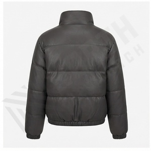 Dernière conception veste courte bouffante pour femmes de haute qualité sur mesure avec logo veste d'hiver respirante à fermeture éclair grande taille pour hommes - Product Image 3