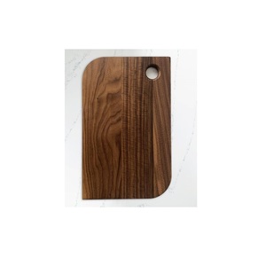 Tabla de cortar de madera natural rústica hecha a mano, tabla de picar sólida, tabla de servir para cocina con asa para preparación y servir alimentos - Product Image 5